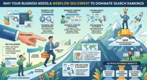 webflow seo expert optimizing a website